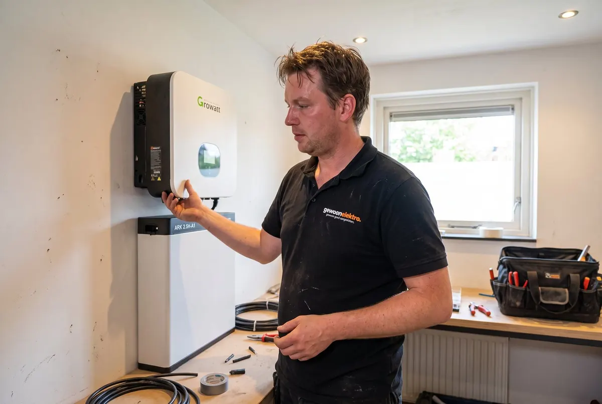 Thuisbatterij installeren: werk van gewoonelektro